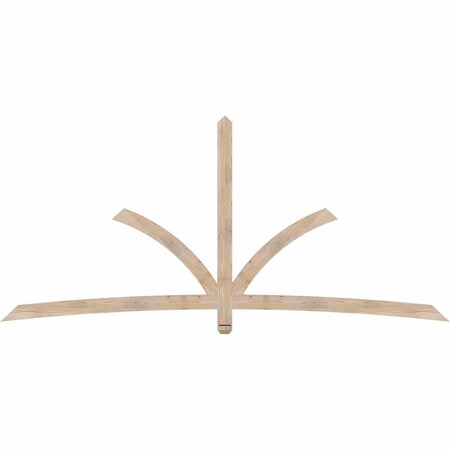 Ekena Millwork Davenport Smooth Timber Gable Bracket, Douglas Fir, 108"W x 49"H x 1 1/2"D x 3 1/2"F, 11/12 Pitch GBW108X49X0204DAV00SDF